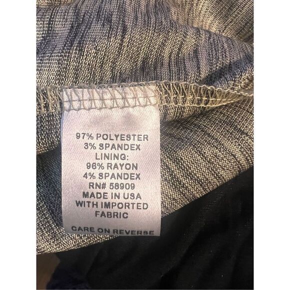 Gibson Latimer S Ruffle Statement Sleeve Cocktail Mini Dress Gold Metallic Party - Picture 10 of 10